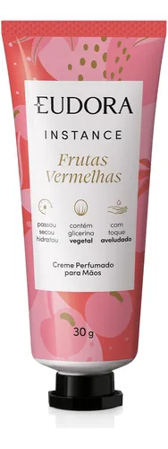 Eudora Creme Perfumado Mãos Instance Frutas Vermelhas 30g