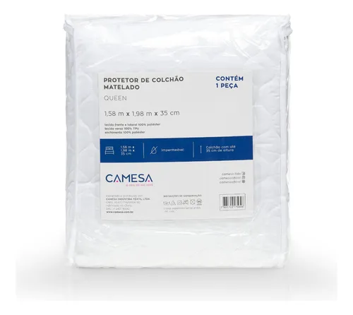 Protetor De Colchão Queen Impermeável Matelado Camesa